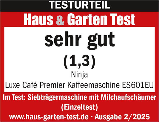 NINJA ES601EU Siebträgermaschine schwarz/edelstahl