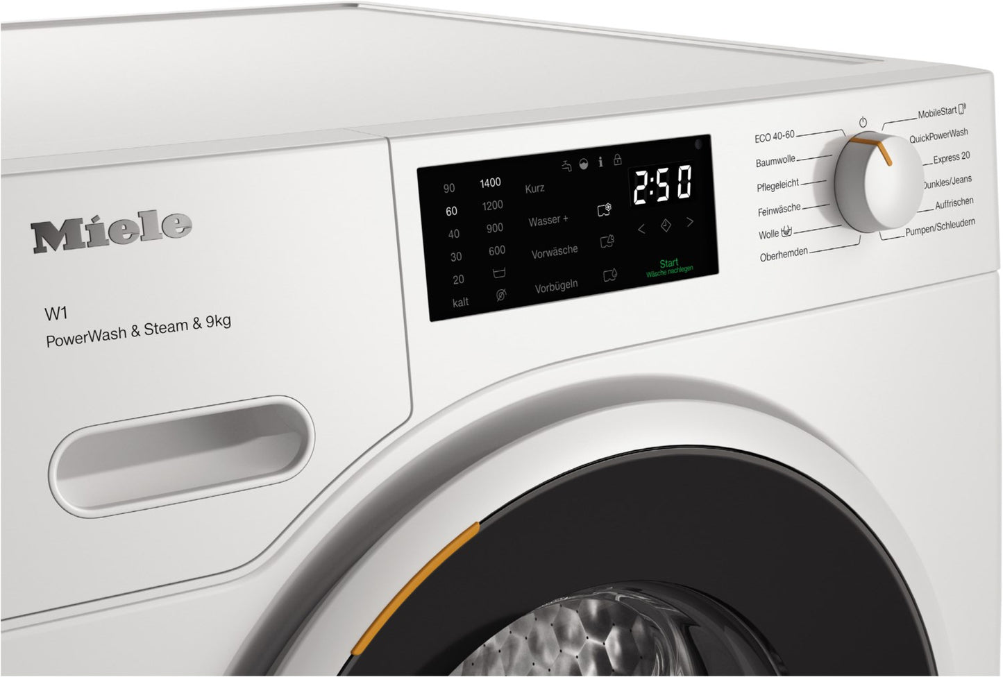Miele WWD 380 WCS Stand-Waschmaschine-Frontlader 9kg lotosweiß / A