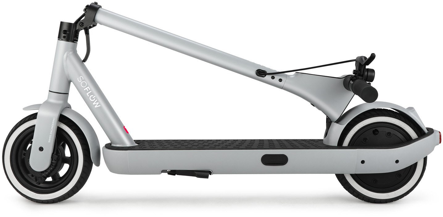 SoFlow SO ONE E-Scooter mit Straßenzulassung silber/grau Gebraucht / Generalüberholt