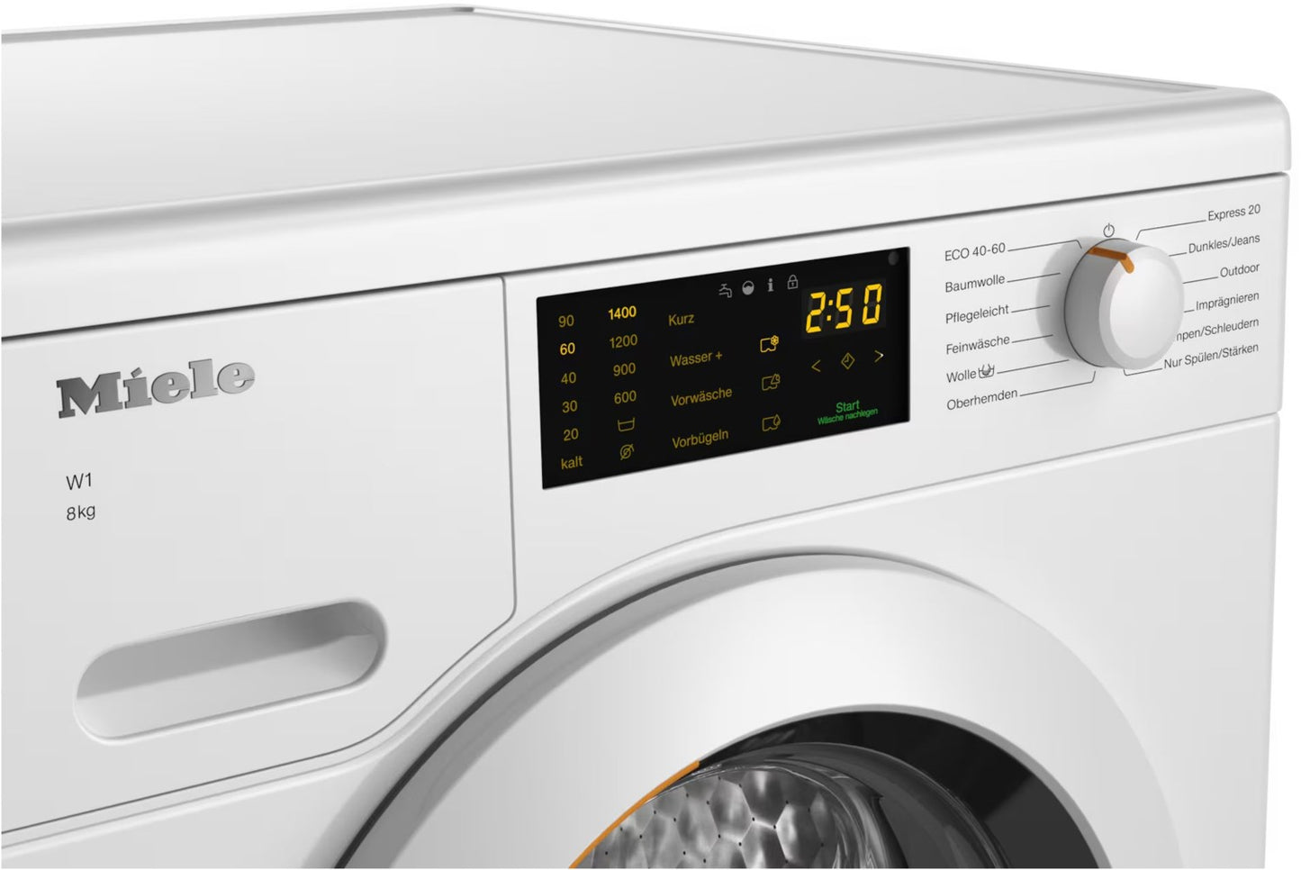 Miele WCB200WPS Stand-Waschmaschine-Frontlader 8kg lotosweiß / A