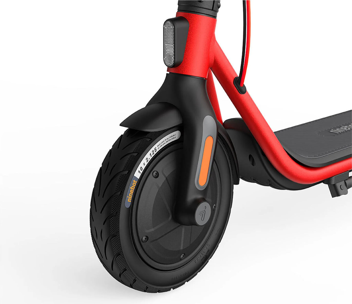 Ninebot by Segway D38D E-Scooter 20 km/h Schwarz, Rot Gebraucht / Generalüberholt
