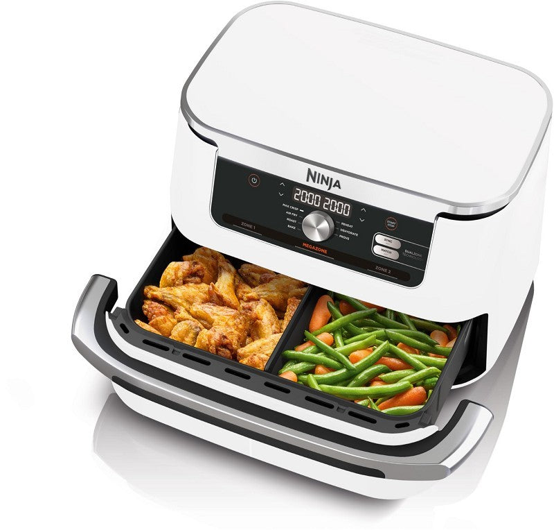 NINJA Heißluftfritteuse AF500EUWH Foodi FlexDrawer WEIß NEUHEIT