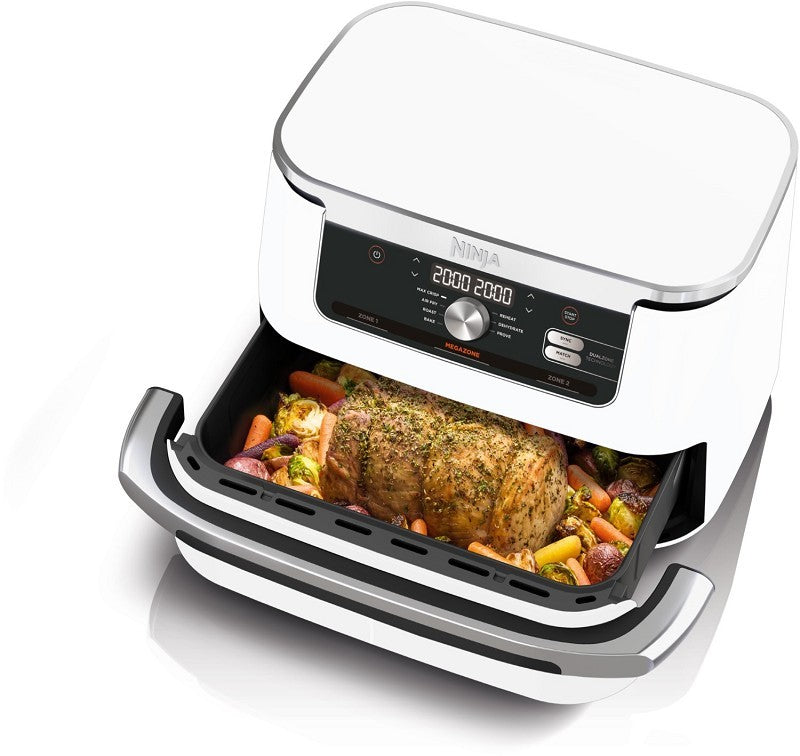 NINJA Heißluftfritteuse AF500EUWH Foodi FlexDrawer WEIß NEUHEIT