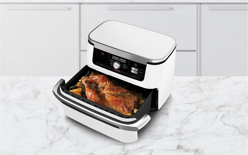 NINJA Heißluftfritteuse AF500EUWH Foodi FlexDrawer WEIß NEUHEIT