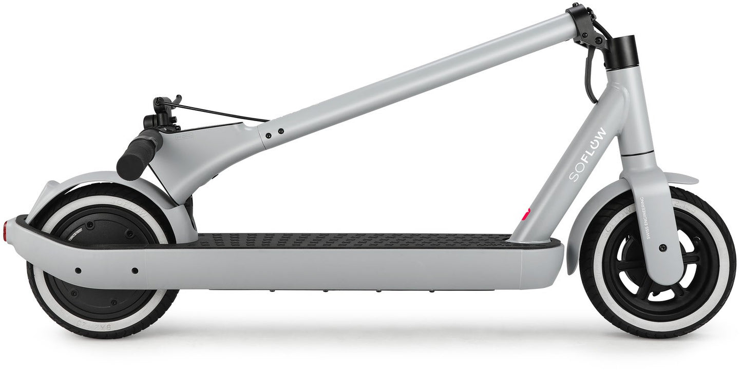 SoFlow SO ONE E-Scooter mit Straßenzulassung silber/grau Gebraucht / Generalüberholt