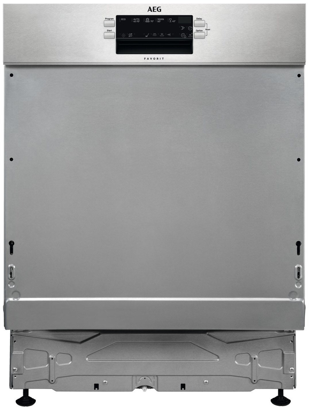 AEG Favorit FES6491XZM Teilintegrierter Einbau-Geschirrspüler 60 cm edelstahl / C