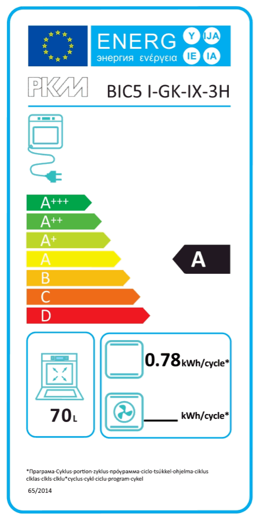 PKM BIC 5-I GK IX-3H Herdset edelstahl + edelstahl