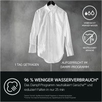 AEG Lavamat LR7E60489 Stand-Waschmaschine-Frontlader weiß / A
