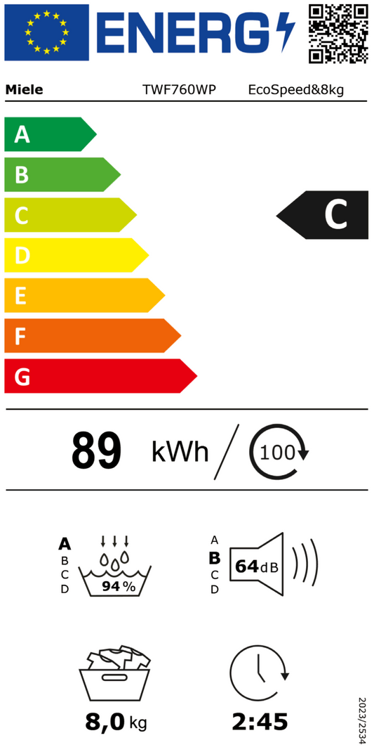 Miele TWF 760 WP Wärmepumpentrockner 8kg lotosweiß / A+++