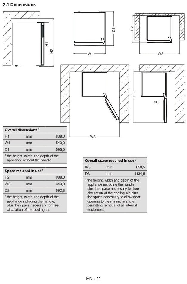 Bauknecht KV 195 WS Standkühlschrank mit Gefrierfach weiss / E