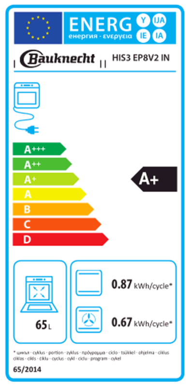 BAUKNECHT HEKO P300 Einbau-Herdset Pyrolyse 65 Liter Garraum
