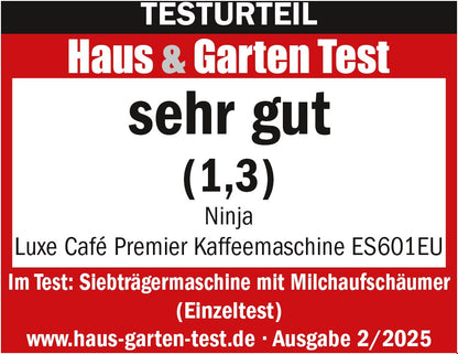 NINJA ES601EU Siebträgermaschine schwarz/edelstahl