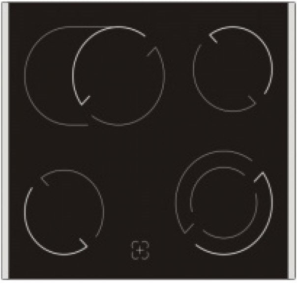 PKM BIC 7-2 KB GK IX-2 Herdset edelstahl + edelstahl/rahmenlos