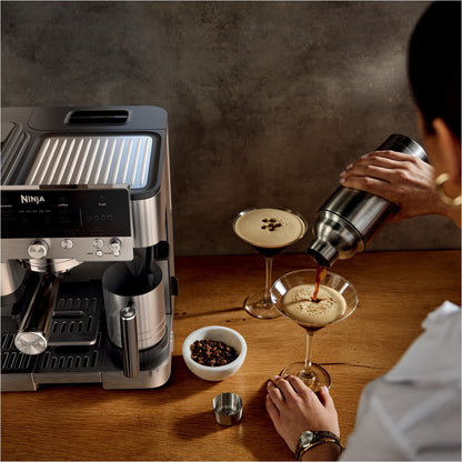 NINJA ES601EU Siebträgermaschine schwarz/edelstahl