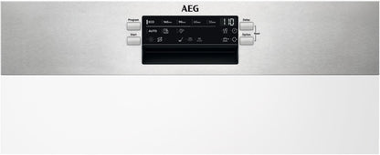 AEG Favorit FES6491XZM Teilintegrierter Einbau-Geschirrspüler 60 cm edelstahl / C