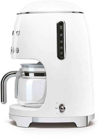 Smeg Kaffeemaschine DCF02WHEU 50s Retro Style Weiß