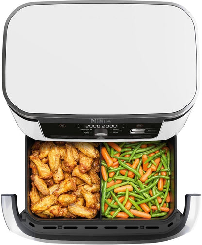 NINJA Heißluftfritteuse AF500EUWH Foodi FlexDrawer WEIß NEUHEIT