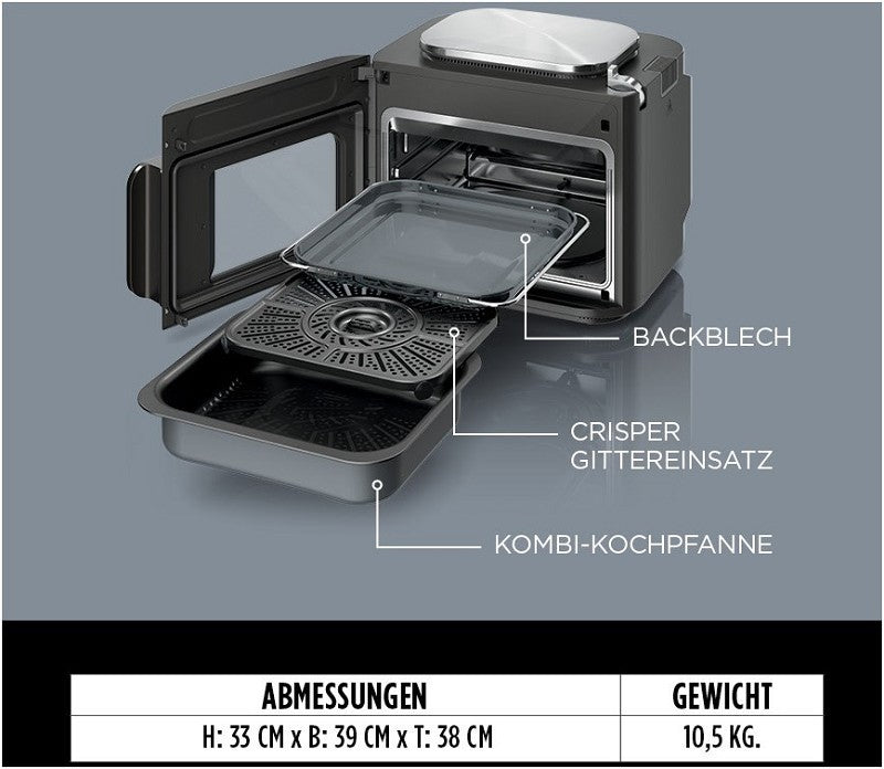NINJA Miniofen Combi SFP700EU Airfryer Minibackofen Dampfbackofen