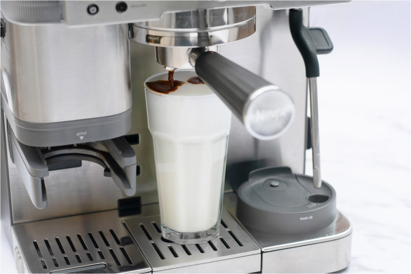 NINJA ES601EU Siebträgermaschine schwarz/edelstahl