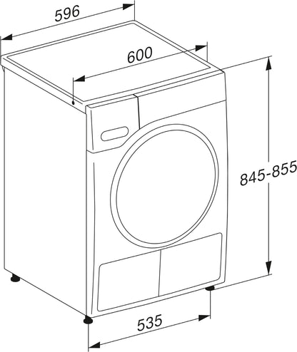Miele TWF 760 WP Wärmepumpentrockner 8kg  lotosweiß / A+++
