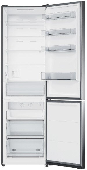 Wolkenstein WKG456ENFDDIX Kühl-/Gefrierkombination dark inox
