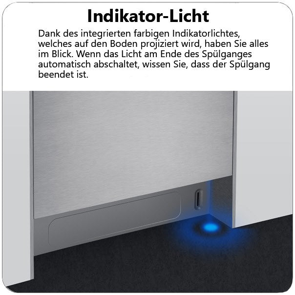 Wolkenstein WGSP15-8FI Vollintegrierbarer 60 cm Geschirrspüler