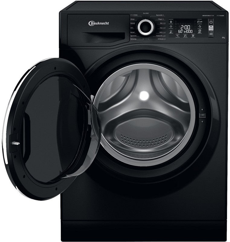 Bauknecht WM BB 8A, 8 kg,1.400 U/min, Waschmaschine, schwarz