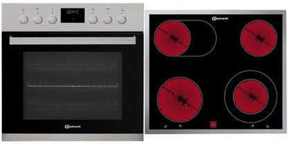 BAUKNECHT HEKO P300 Einbau-Herdset Pyrolyse 65 Liter Garraum