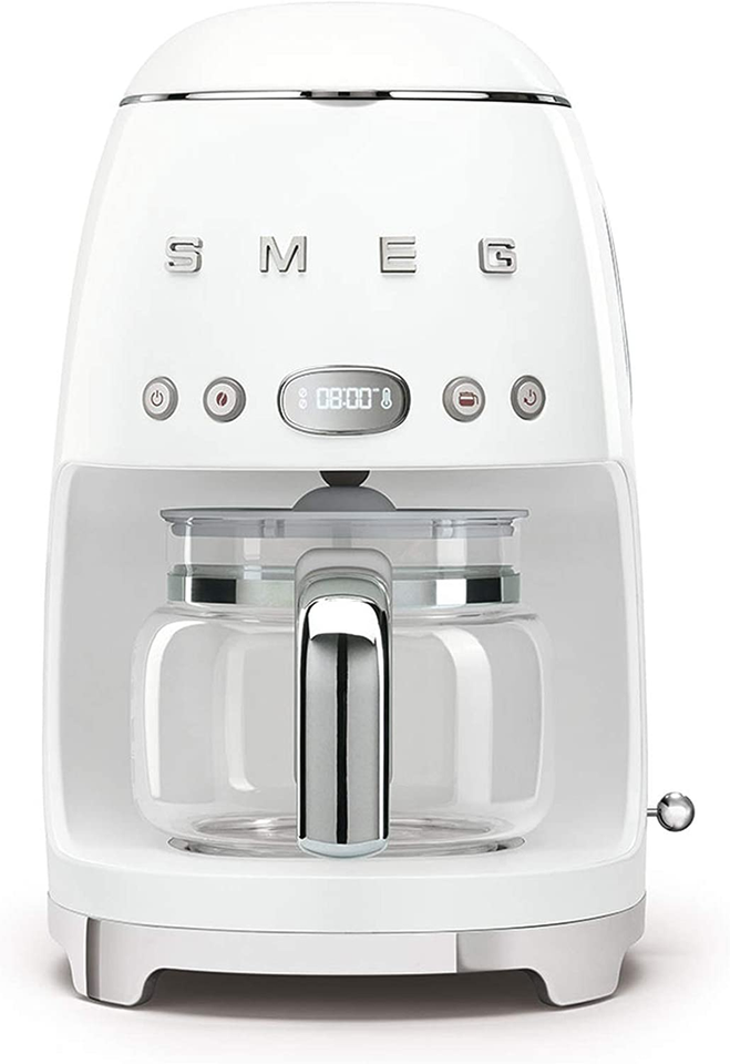 Smeg Kaffeemaschine DCF02WHEU 50s Retro Style Weiß