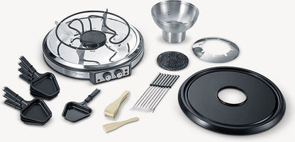 SEVERIN RG 2348 Raclette-Fondue-Set edelstahl